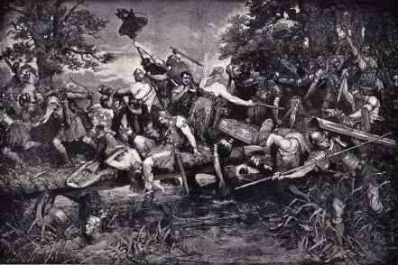 quân La Mã bị tàn sát khi tháo chạy
