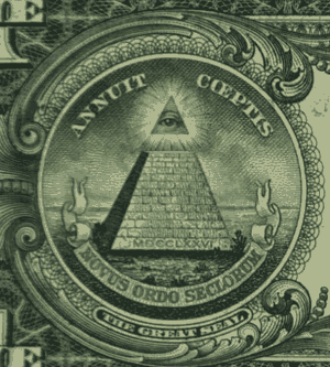 biểu tượng Illuminati trên đồng đô la mỹ